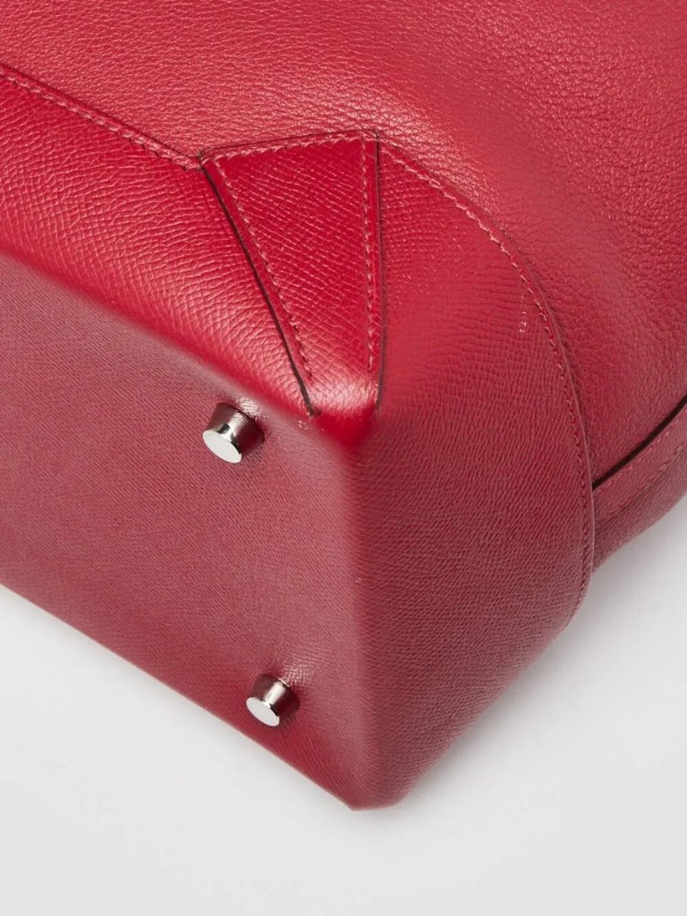 Hermes Rouge Grenat Evercolor/Epsom Leather Maxibox Cabas Tote Bag - Picture 4 of 10